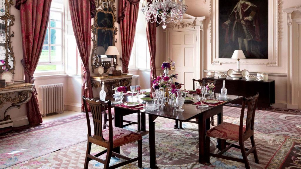 dumfries house pink dining room