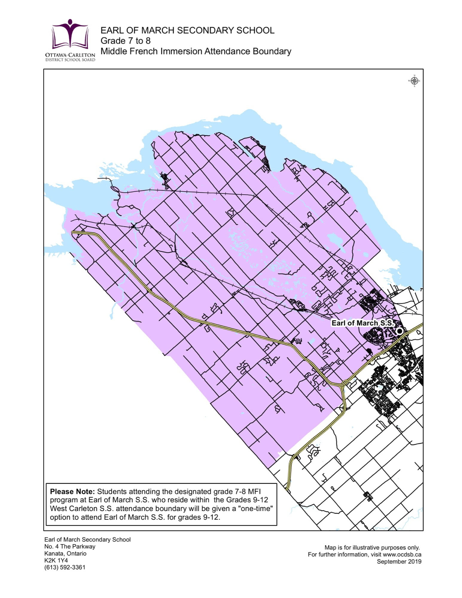 OttawaCarleton District School Board Elementary Attendance Boundary