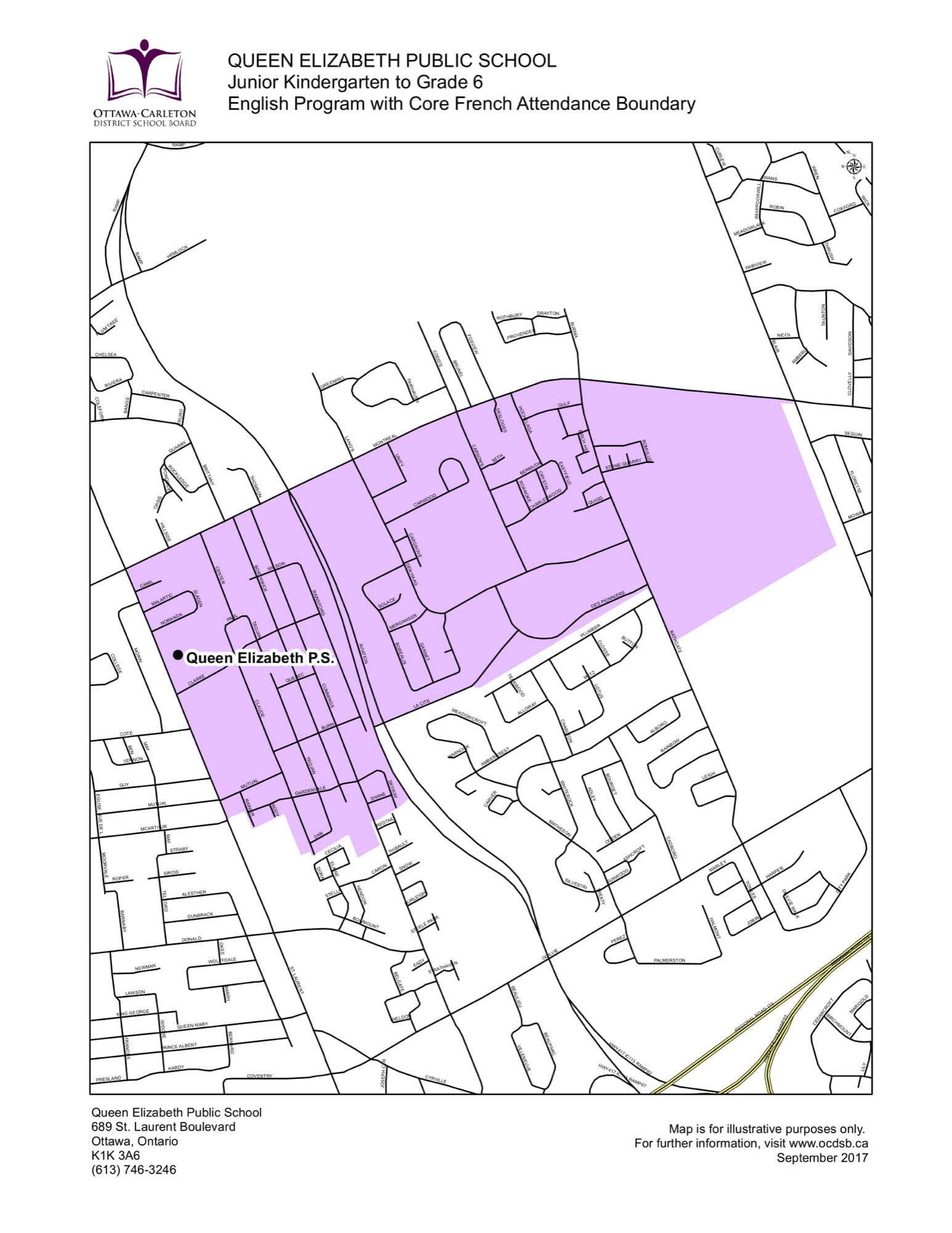 Ottawa-Carleton District School Board Boundaries Elementary Attendance ...