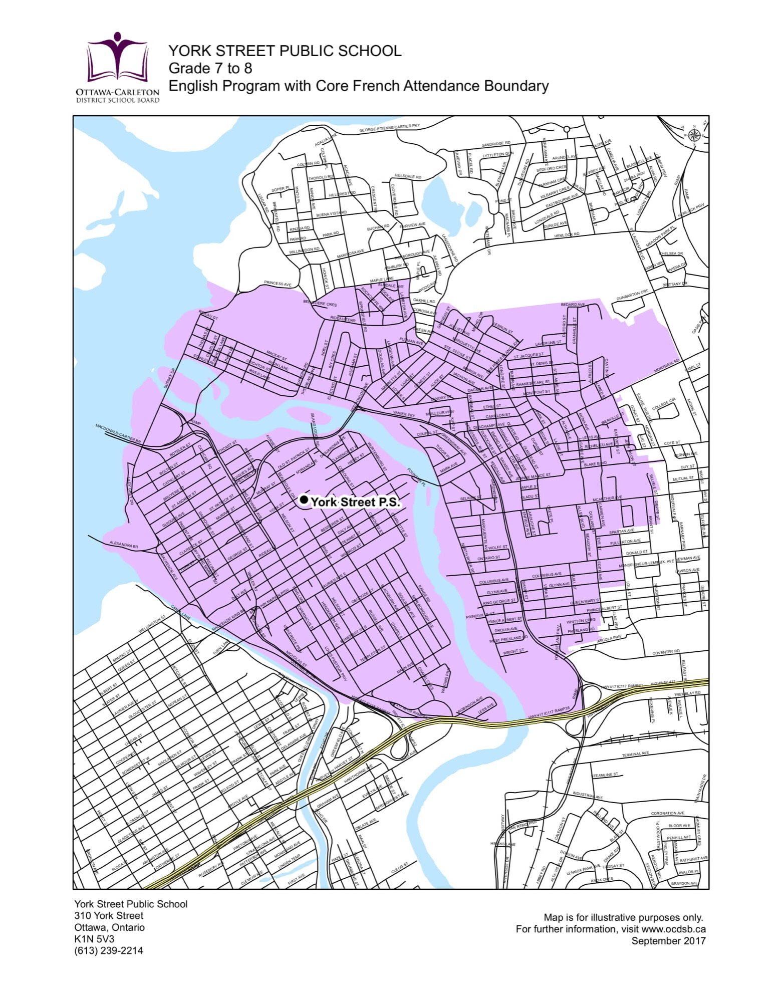 Ottawa-Carleton District School Board Boundaries Elementary Attendance ...